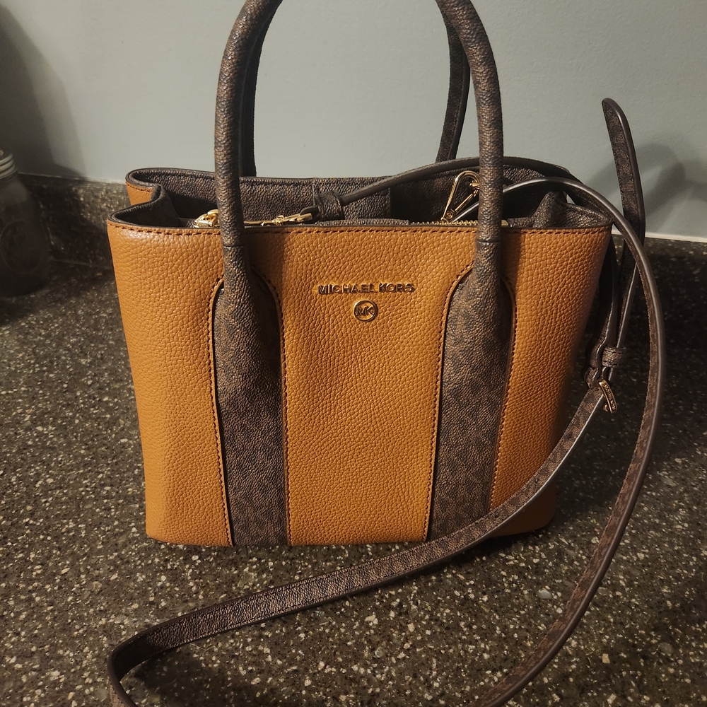 Michael Kors Brown and Tan Women's Bag